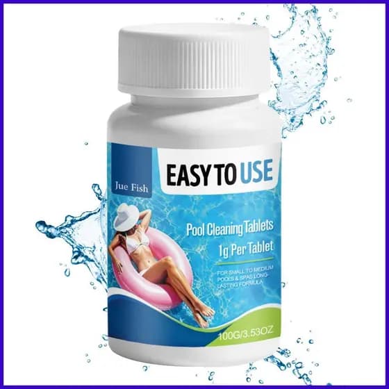 Comprimidos De Limpeza De Piscina 100g Removedor De Manchas De Longa Duração Controle De Odor Multifuncionais De Purific