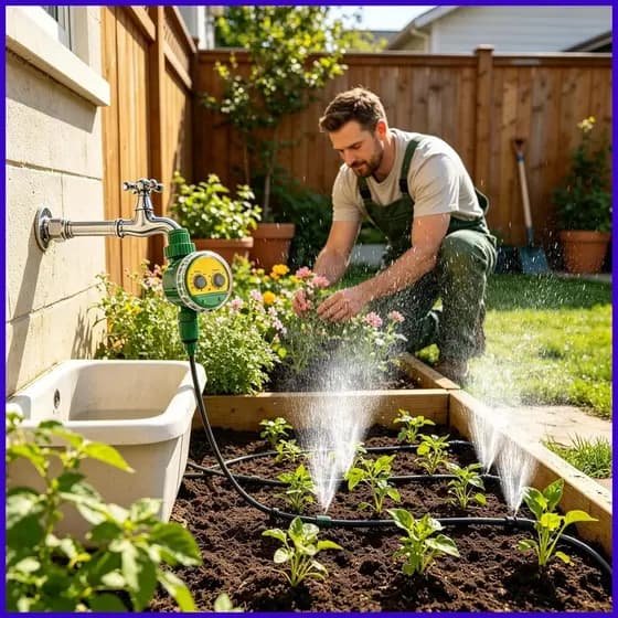 Temporizador Automático Para Sistema De Irrigação De Mangueira De Água , Válvula Automática , De Rega Gramado Ao Ar Livr