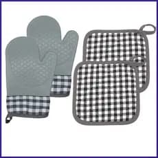 Luvas De Forno De Silicone Proteção Para As Mãos Cozinhar Grelhar Servindo Panela Quente Cozinha bsurlbr