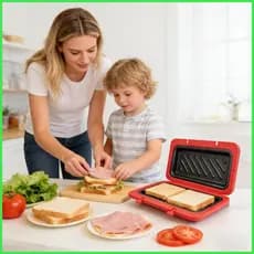 Sanduicheira Imprensa Microondas Queijo Torradeira Grill Sanduíche Fabricante Para Café Da Manhã Dormitório Acampamento