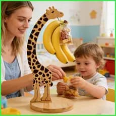 Suporte De Banana Em Formato De Girafa , Armazenamento De Frutas , Gancho Para Casa , Cozinha , Jantar , Despensa , Mesa