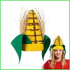 Chapéus De Milho Engraçados , Vestuário De Comida Realista , Suprimentos Para Fantasia De Festa , Espiga Adultos juwcbbr