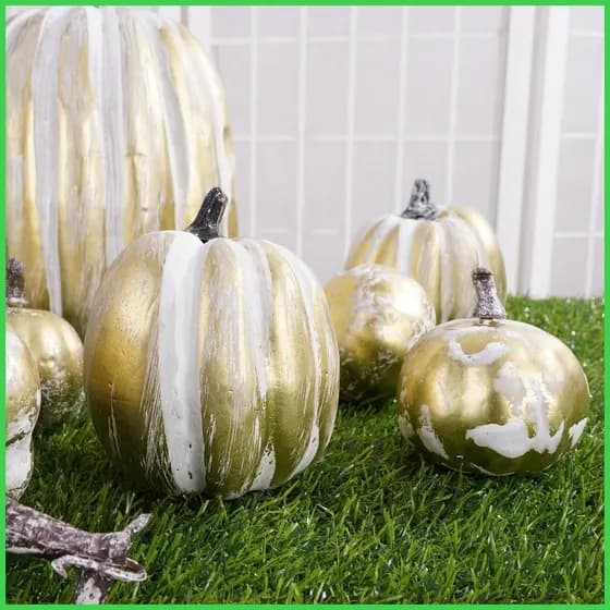 Decorações De Abóbora De Outono 7 Peças De Abóboras De Espuma Falsa Ação De Graças Para Halloween Colheita dinntbr