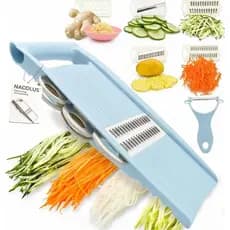 Cortador de Legumes Manual NACOLUS para Cozinha, Fatiador de Legumes com Múltiplas Lâminas, Cortador de Batatas Fritas,