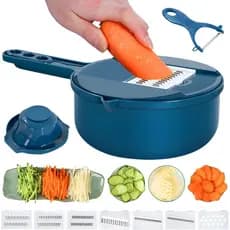 Cortador multifuncional tipo mandolina; picador de vegetais; fatiador de vegetais; cortador de alimentos; picador de ali