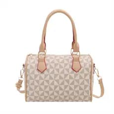 Bolsa transversal portátil e simples para uso diário, novo modelo, bolsa de ombro cilíndrica de grande capacidade, leve
