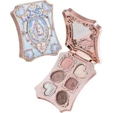 Paleta de Sombras FlowerKnows Rabbit Garden Series, Paleta de Sombras com 6 Cores em Formato de Rosto de Coelho, Maquiag