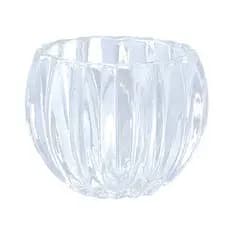 VASO DECORATIVO DE VIDRO TRANSPARENTE-7X6CM