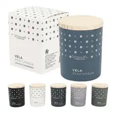 VELA PERFUMADA LICHIA E CHÁ BRANCO 7X6CM 189G