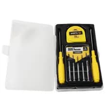 KIT DE FERRAMENTAS 8 PEÇAS - TRENA 1,2CMX2METROS,CHAVE FENDA, CHAVE PHILIPS E KIT CHAVES PRECISÃO