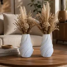 Vaso Decorativo 3D Minimalista Geométrico Moderno Enfeite Sala Quarto P/ Plantas e Flores secas