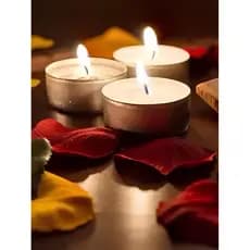 Mini Velas Base Metal  Kit 50 Unid, Rechaud, Decoração, Fondue, Vela Flutuante, Jantar Romantico, Decoração Romantica