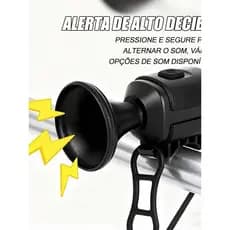 Buzina De Alerta Bicicleta Eletrônica Alto Som 120dB À Prova D'água Para Estrada E Montanha Campainha Pedal Bike Ciclimo