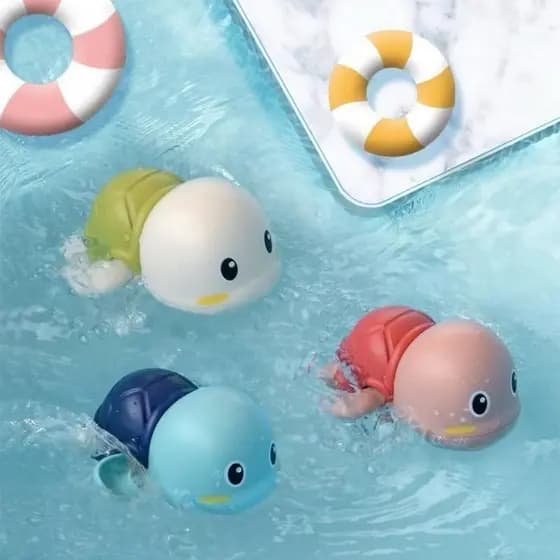 Banho Divertido Brinquedo a Corda Diversos Bichinhos Alegria na Hora do Banho Brinquedo Infantil Para Banho do Bebê