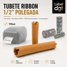 Tubete Ribbon 110x74 Papelão 1/2 Polegada Impressora Zebra Argox Elgin Termica Reposição