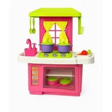 Kit Cozinha Infantil Brinquedo Forno Pia Fogao Comer Acessorios Educativo Colorido