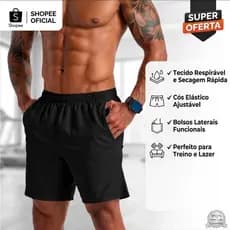 Short Praia Tectel Short academia short caminhada