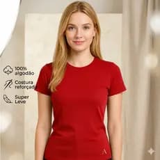 Camisa Baby look algodão básica babylook