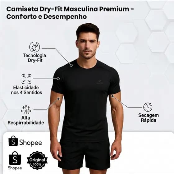 Camiseta Dry-fit camiseta de academia Camisa Dryfit