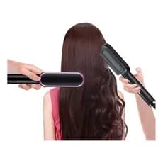 Escova Pente Alisadora  e Modeladora Profissional Bivolt temperatura ajustável. SOKANY