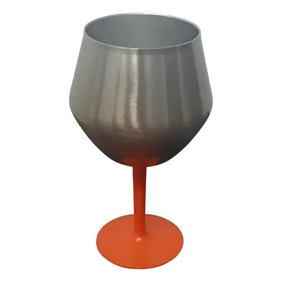 Taça E Copo Térmico De Aço Inoxidável 2 Em 1 Cocktail 410ml