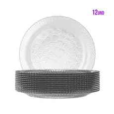 Kit 12 Pratos Raso Primavera Duralex 23cm