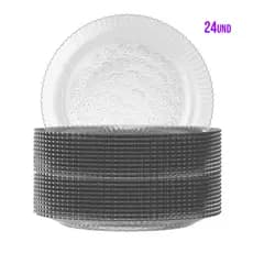 Kit 24 Pratos Raso Primavera Duralex 23cm