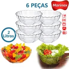 Kit 6 Tigela Bella Astral 2L Nadir Marinex