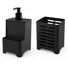 Kit Cozinha Pia Dispenser Detergente e Escorredor de Talheres