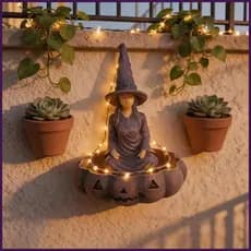 Tigela De Doces De Halloween , Bruxa , Abóbora , Decoração De Mesa Festiva , Porta-Chaves Gótico , Para Mulheres , Homen