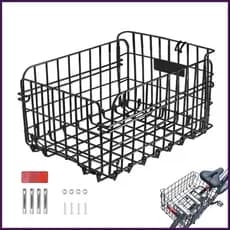 Cesta De Rack De Bicicleta Traseira Grande Pannier Transportadora Acessórios Ciclismo Dobrável Armazenamento Estrada Wyi