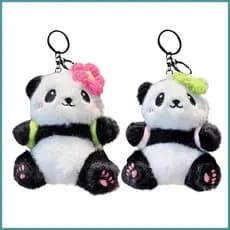 Panda Macio Chaveiro Ornamento Animal De Pelúcia Colecionável Brinquedo Adorável Mochila Acessórios Para heqoibr