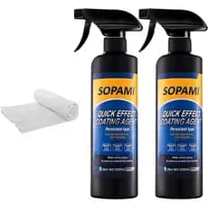 Spray de Revestimento Automotivo Sopami, Agente de Revestimento de Efeito Rápido, Cera Automotiva de Aplicação Rápida, S