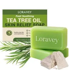 Sabonete em Barra Antifúngico, Sabonete com Óleo de Tea Tree, Sabonetes para Pés e Corpo para uma Saudável, Sabonet
