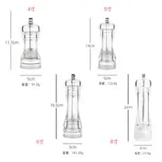 ⭐ ⭐ Moedor manual de acrílico para especiarias, pimenta e temperos; moedor de especiarias para moagem a seco. ⭐ ⭐ ⭐