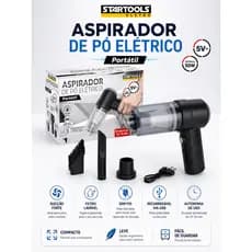 Aspirador De Pó Portátil 3 Em 1 Recarregável Usb Filtro Lave