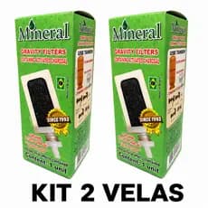 Kit 2 Velas Para Filtro De Barro Com Carvão Ativado Mineral