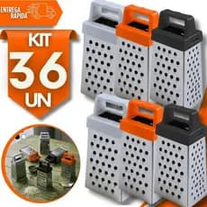 Kit Mini Ralador 4 Faces Inox 7,1cm para ralar tipos deTemperos Queijos Opção de Presente Chá de Cozinha Utensílios