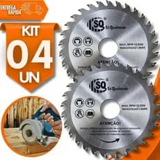 Discos de Corte  Serras Madeiras Esmerilhadeira 24 Dentes 4" Serra Circular 110 x 22,23mm Multifuncional Utilidades