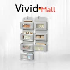 Vivid Organizador para Montagem Na Parede Espessado 3/4 Andares Multiuso Sacos De Armazenamento