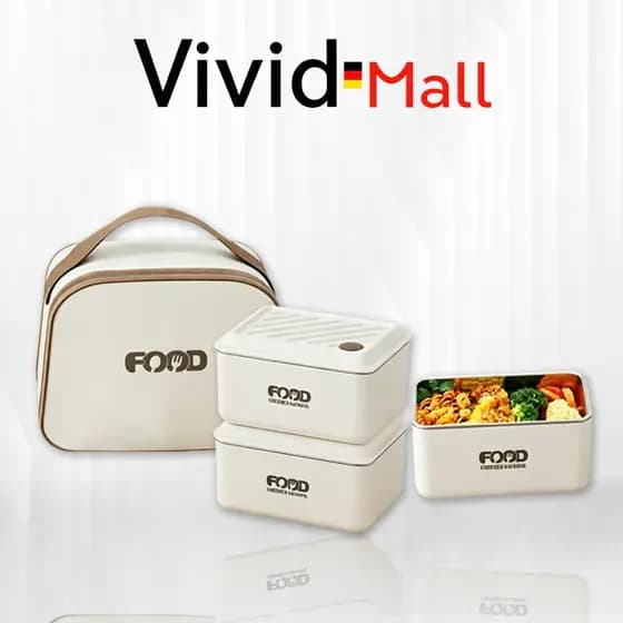 Vivid Marmita Inox 316 Bento Portátil com Bolsa Térmica Ideal Trabalho Escola