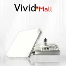 Vivid Luminária LED Quadrada Super Brilhante Plafon De Teto Sobrepor Luz Forte Econômica