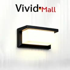 Vivid Luminária de Parede Solar Externa IP65 À Prova D'água Iluminação Decorativa para Jardim