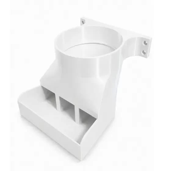 Comedouro Galinha Galo Frango Pintinho Cocho Milho Farelo Automático Anti Desperdício Tubo 100mm