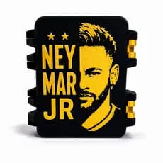 Caixa Porta Figurinha NEYMAR JR Album Copa do Mundo 2026 Estojo Case Organizador Colecionador