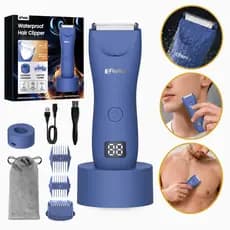 Aparador de Pelos Masculino Elétrico Sem Fio Recarregável Peito Virilha Intimos Barba À Prova D'água USB