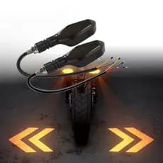 Luzes de Sinalização LED de Motocicleta com Indicação Sequencial em Flash 12V S8