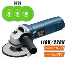 Esmerilhadeira Lixadeira Angular 900W 115mm 11000rpm  100V / 240V S8