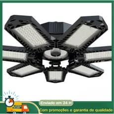 Lâmpada Led 7 Pétalas Dobrável Luminária 80w Ajustável