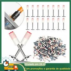 Kit 100/200 Pinos Para Pistola de Fixação Finca Pino Arruela 27mm Cônica